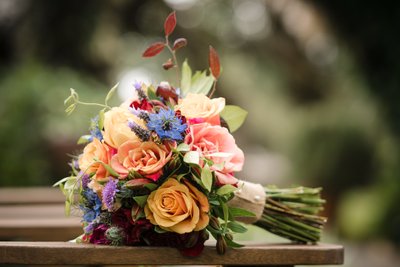 Sacramento Photographers Intimate Wedding Bouquet