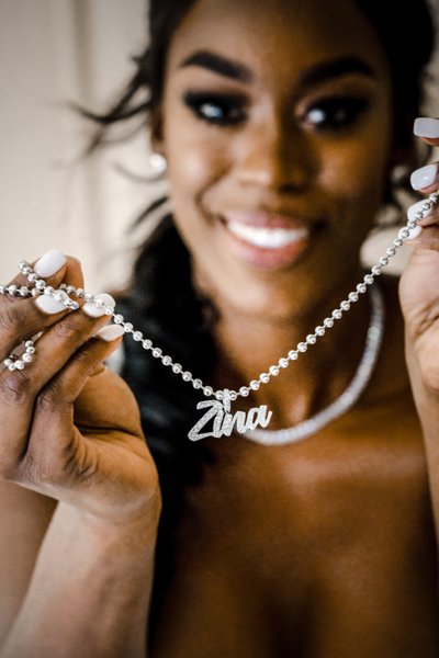 Best Wedding Photography Sacramento Bride Necklace