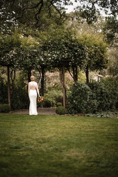 Best Wedding Photographers Sacramento Bride at Gate