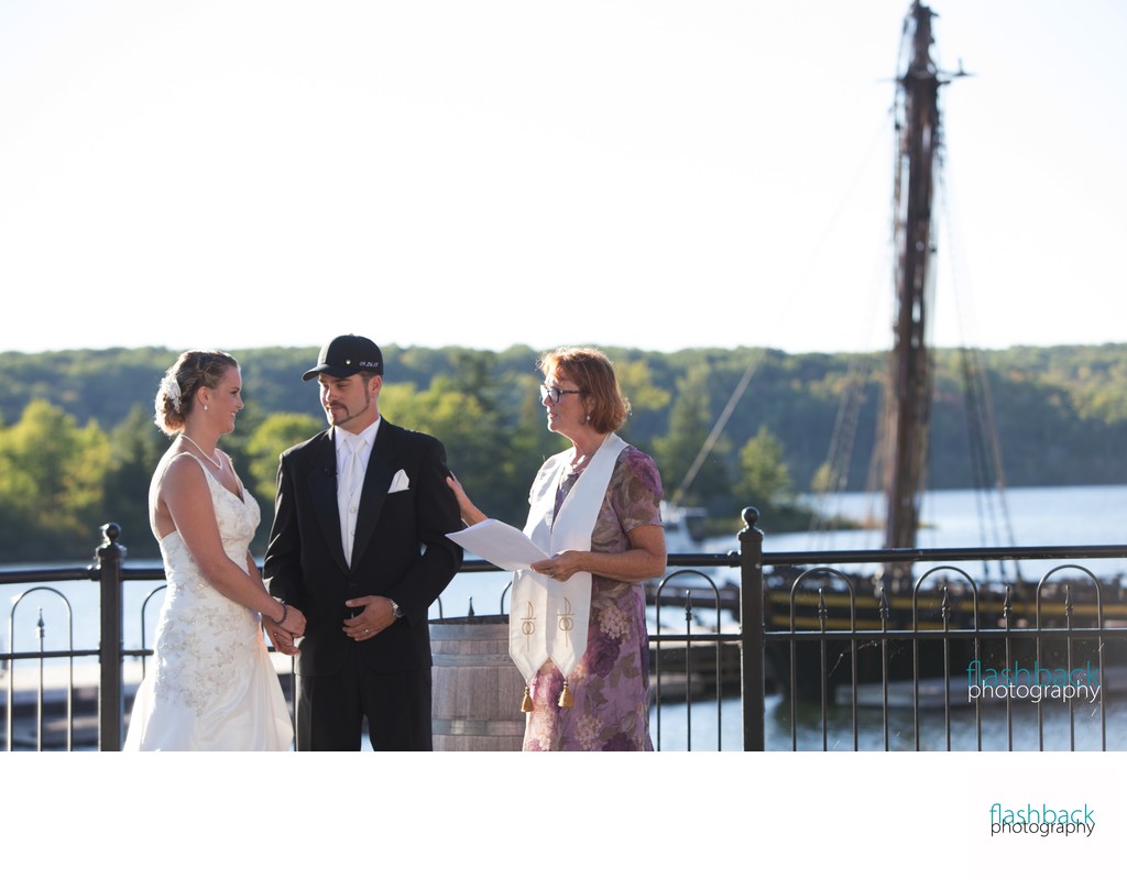 Couple Marries at scenic Discovery Harbour