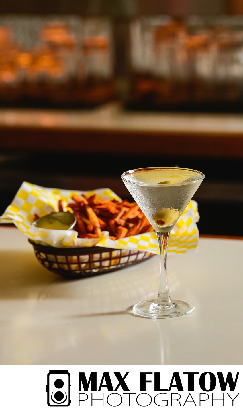 Martini and Fries at the Fly