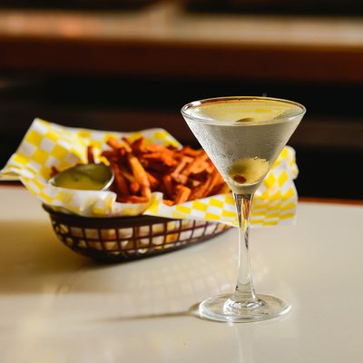 Martini and Fries at the Fly