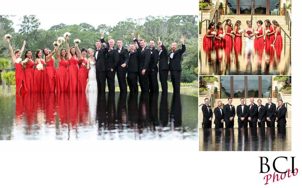 Fun shots with the bridal party @ four seasons disney
