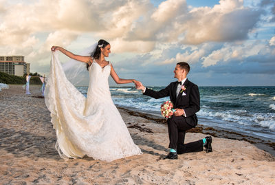 Wedding First Dance upon the Beach