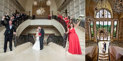 Four Seasons Disney Bridal Party. Wedding album page.