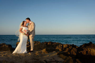 Wedding photos on the Beach at the House of Refuge.