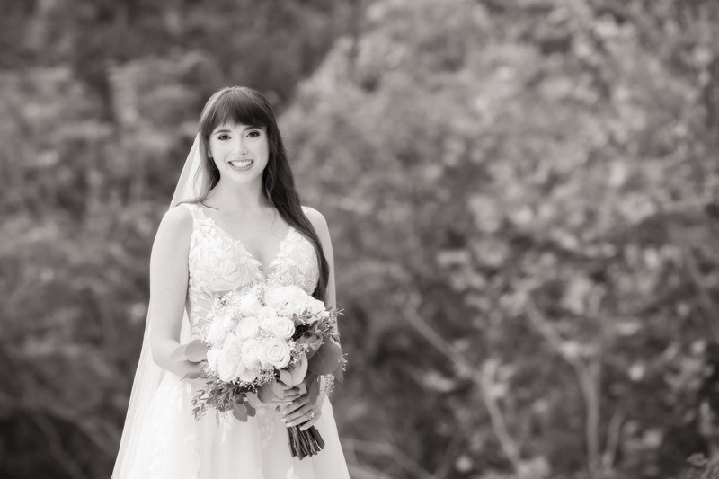 Mountain Mist Farms Bride with Bouquet