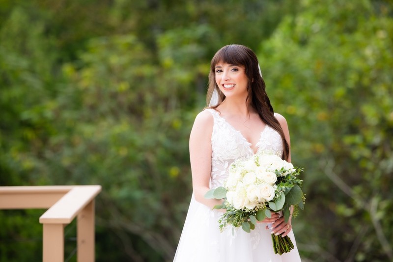 Color Bridal Portrait at Mountain Mist Farms