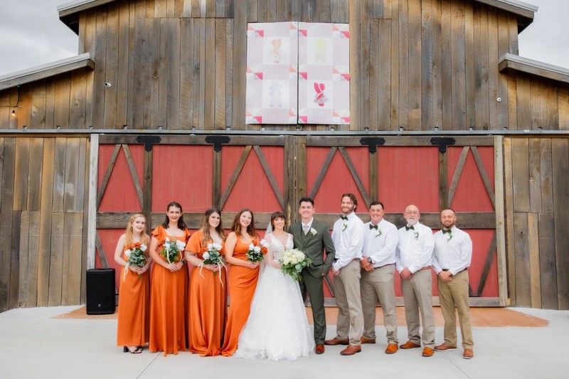 Mountain Mist Farms Wedding Party Portrait