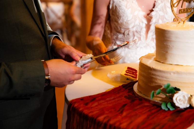 Mountain Mist Farms Wedding Cake Slice