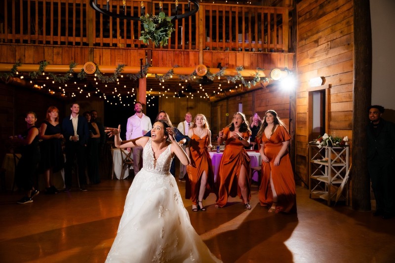 Toss in Motion at Mountain Mist Farms Wedding