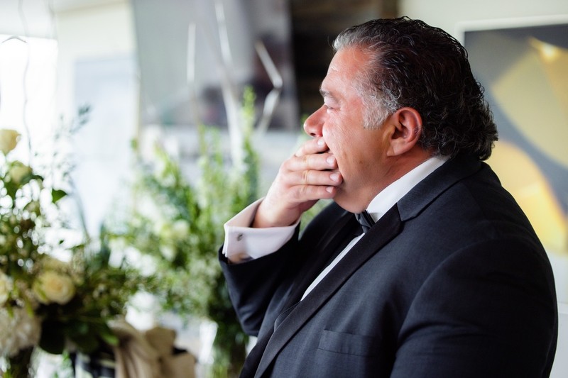 Father’s Tears at Press Room Wedding
