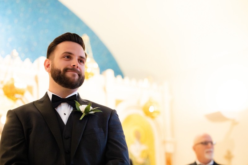 Groom’s Anticipation at Press Room Wedding