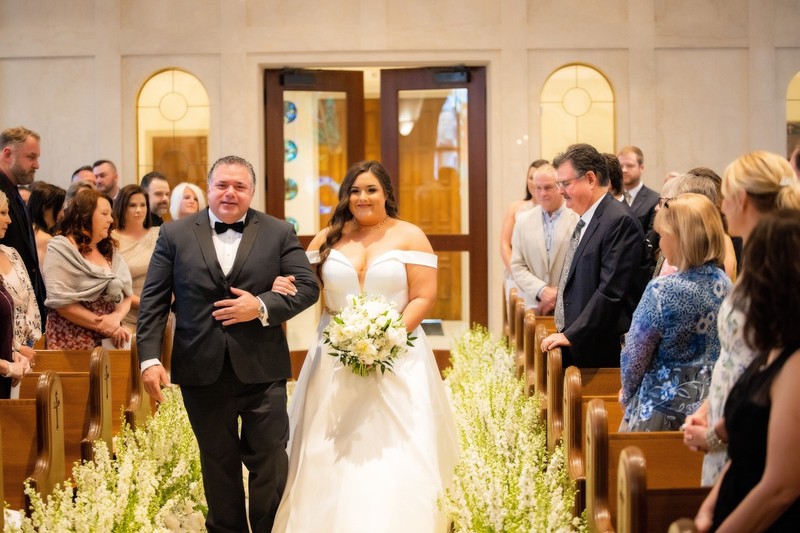 Bride’s Entrance at Press Room Wedding