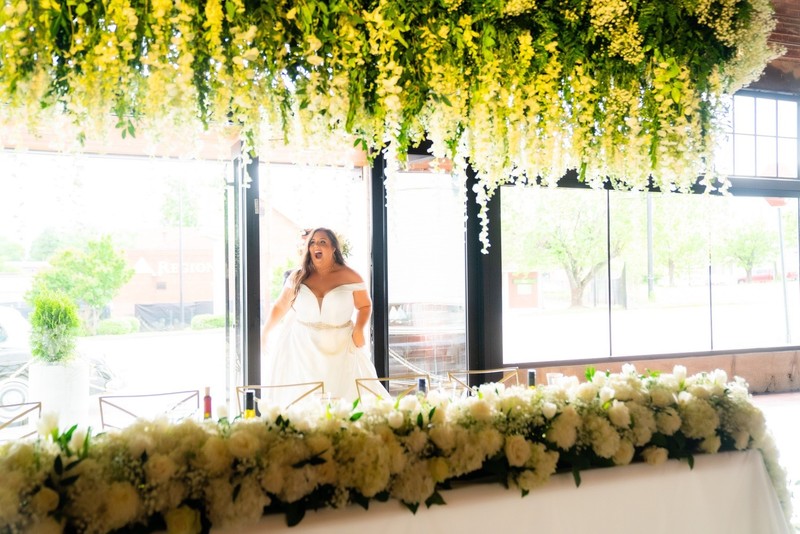 Press Room Wedding Reception First Look