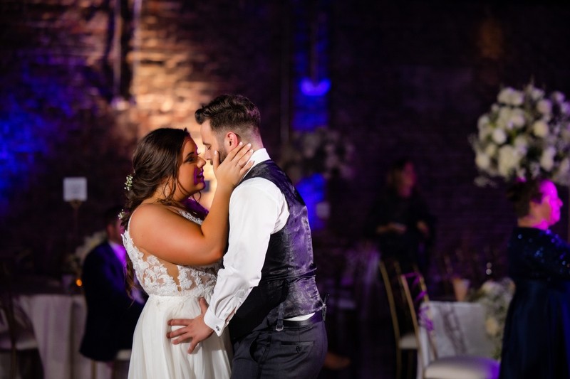 Bride and Groom’s First Dance at Press Room