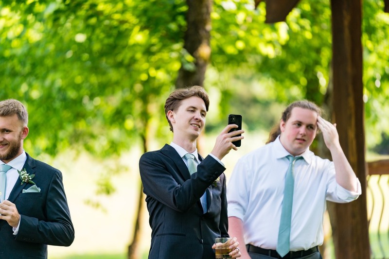 Candid Moment at Ramble Creek Wedding