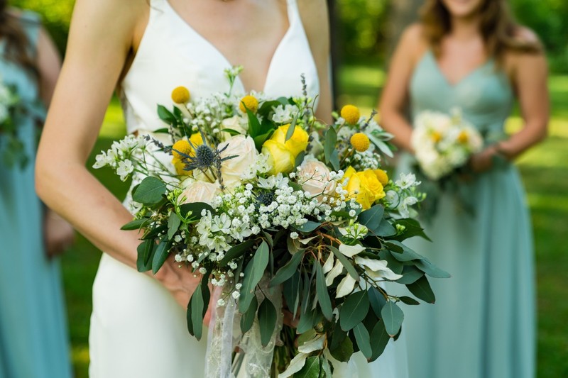 Elegant Bridal Bouquet at Ramble Creek Wedding