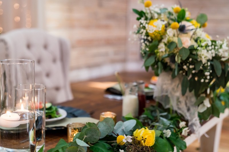 Elegant Reception Décor at Ramble Creek Wedding