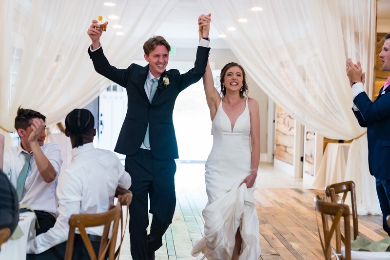 Grand Reception Entrance at Ramble Creek Wedding