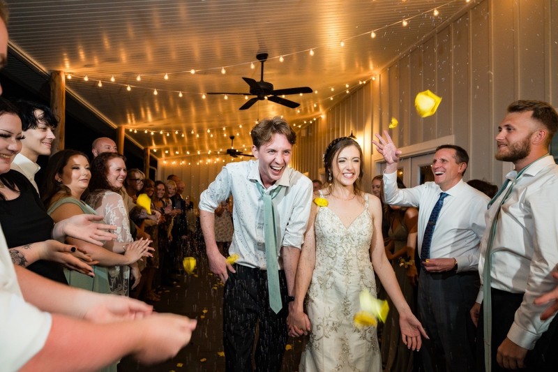 Petal Toss Send-Off – Ramble Creek Wedding