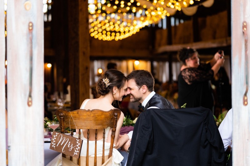 Reception Glow at Barn at Highpoint Farms Wedding