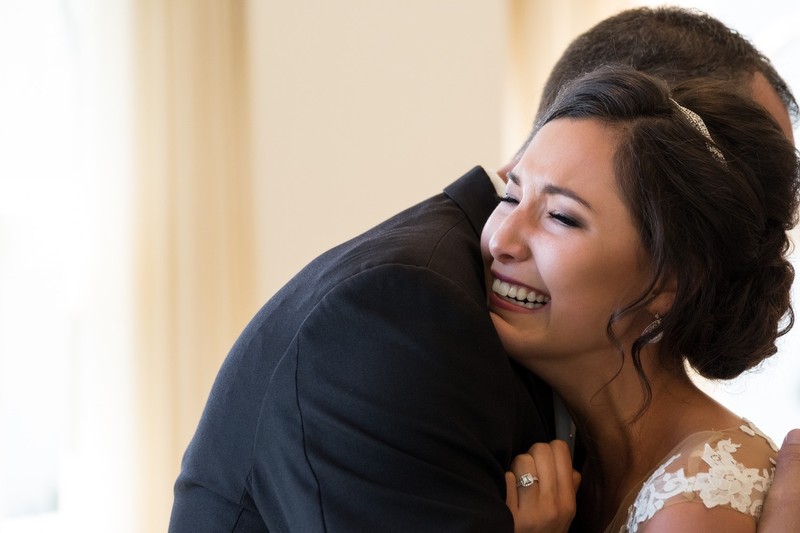 Emotional Hug Cherokee Country Club Wedding
