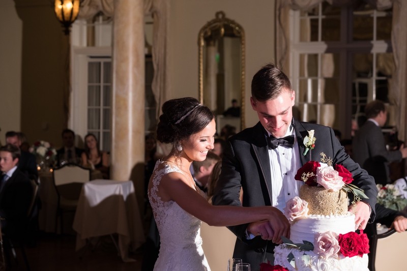 Cake Cutting Cherokee Country Club Wedding