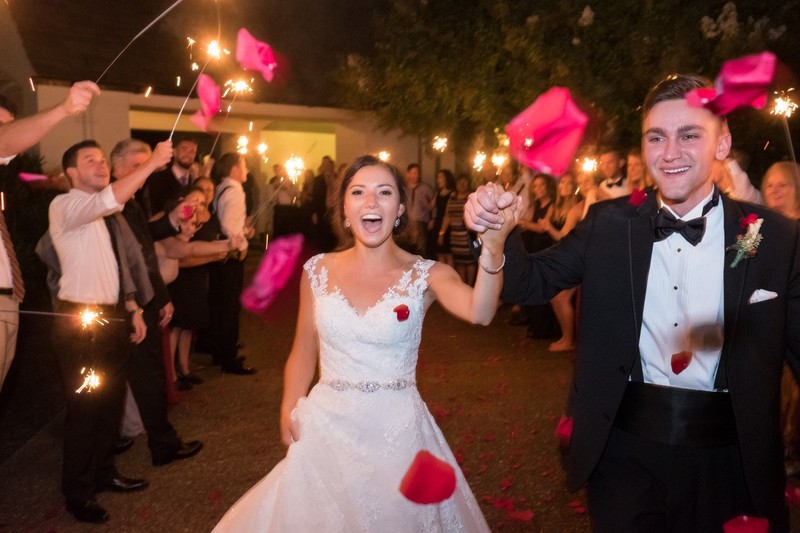 Sparkler Exit Cherokee Country Club Wedding