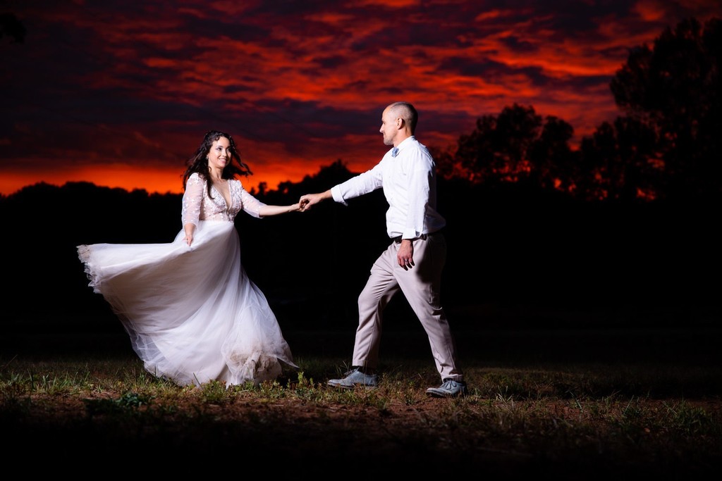 Knoxville Sunset Wedding Photo
