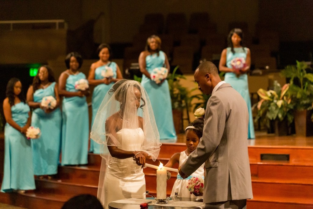 Liberian Couple Lighting Candle