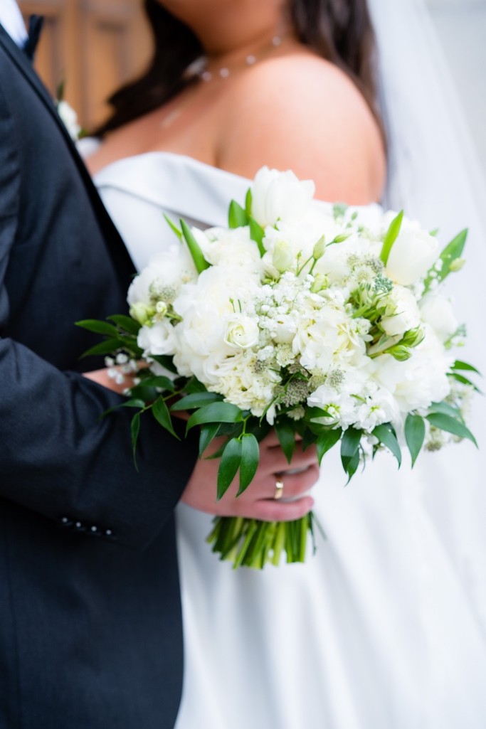 Bouquet Detail at Press Room Wedding