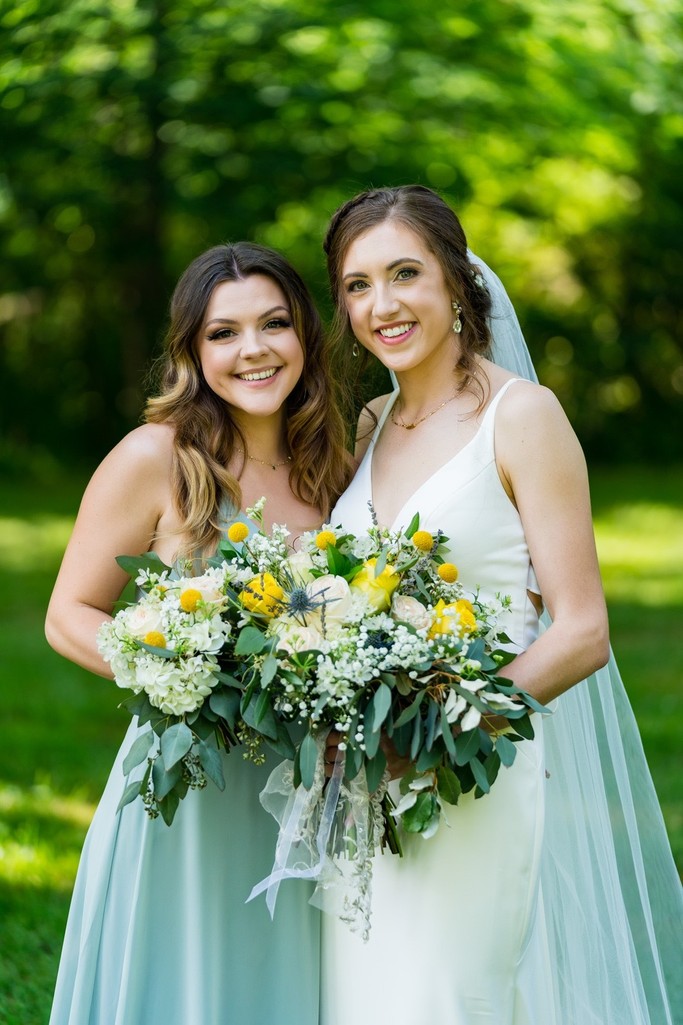 Outdoor Bridesmaid Portrait at Ramble Creek