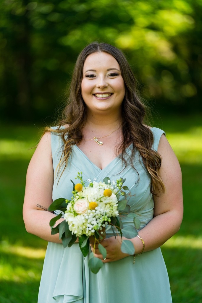 Outdoor Bridesmaid at Ramble Creek Wedding