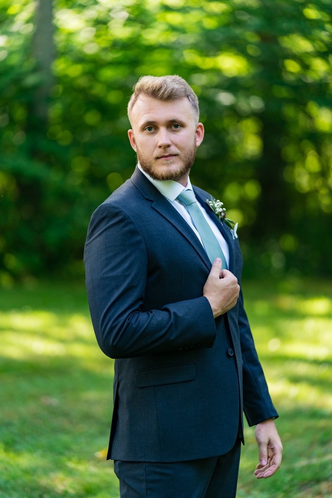 Stylish Groomsman at Ramble Creek Wedding
