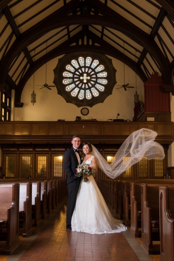 Bride and Groom Portrait Cherokee Country Club Wedding