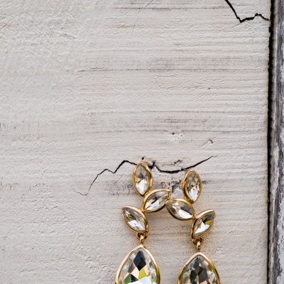 Bridal Earrings at Ramble Creek Wedding