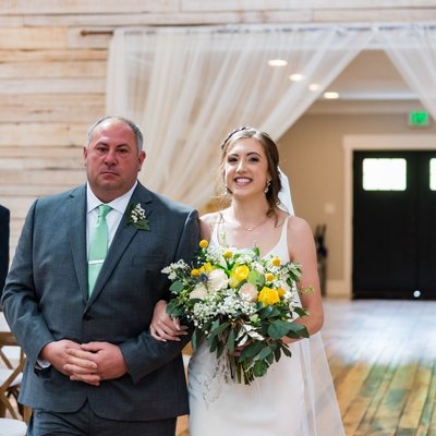 Bride’s Entrance at a Ramble Creek Wedding