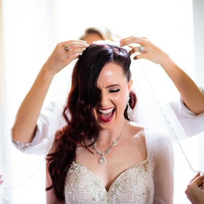 Joyful Bridal Moments at Berry Hill Mansion