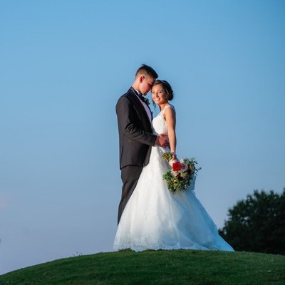 Sunset Portrait Cherokee Country Club Wedding