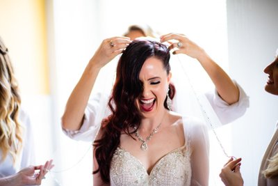 Joyful Bridal Moments at Berry Hill Mansion