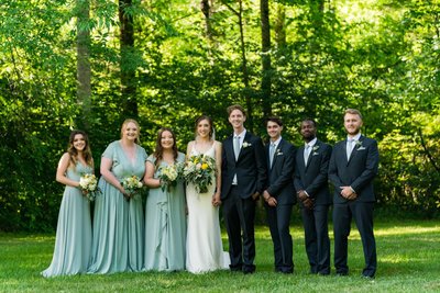 Wedding Party Portrait at Ramble Creek