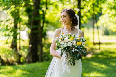 Bridal Bouquet Details at Ramble Creek Wedding Venue