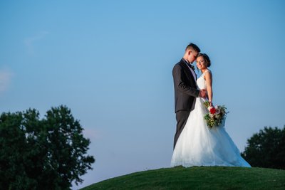 Sunset Portrait Cherokee Country Club Wedding