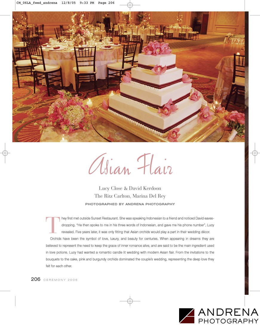 Ceremony Magazine Ritz-Carlton Marina del Rey Wedding