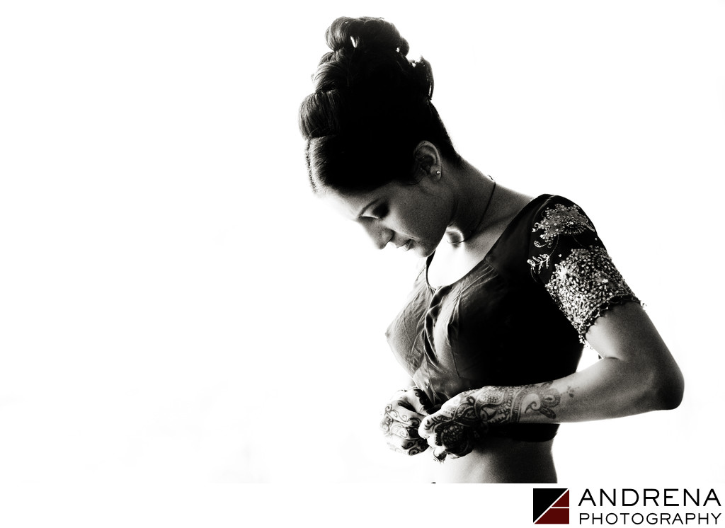 Indian Bride Getting Ready Orange County Photographer