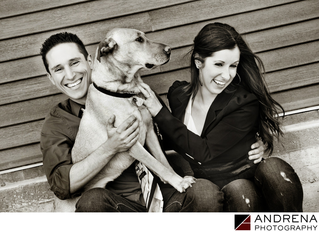 Engagement Session With Dog