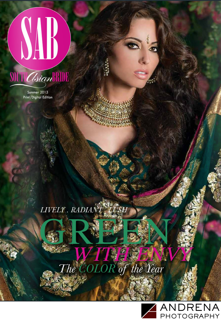 South Asian Bride Cover Emerald Green Lengha