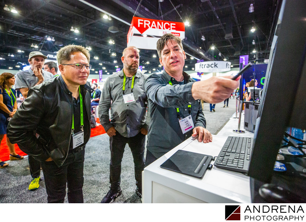 Nvidia CEO Jensen Huang LA Trade Show Photographer