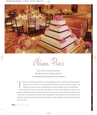 Ceremony Magazine Ritz-Carlton Marina del Rey Wedding